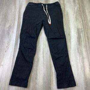 Topo Designs Dirt Pants Mens Large Black Casual Travel Hiking Outdoor 32x30 *